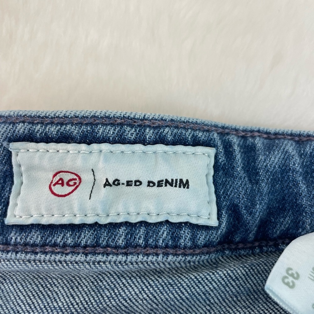AG Adriano Goldschmied Ed Deven High Rise Wide Leg Jeans 33 - Picture 3 of 10